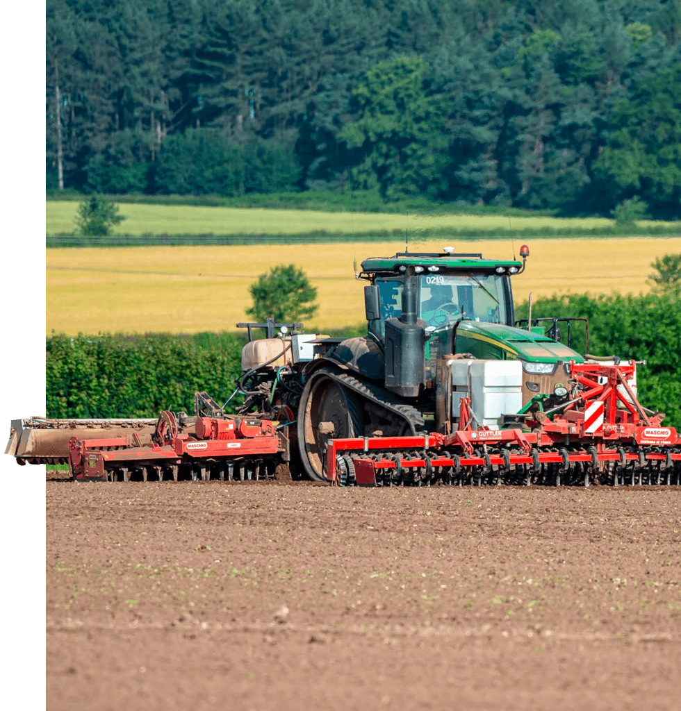 tractor in field